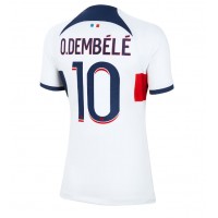 Camisa de time de futebol Paris Saint-Germain Ousmane Dembele #10 Replicas 2º Equipamento Feminina 2023-24 Manga Curta